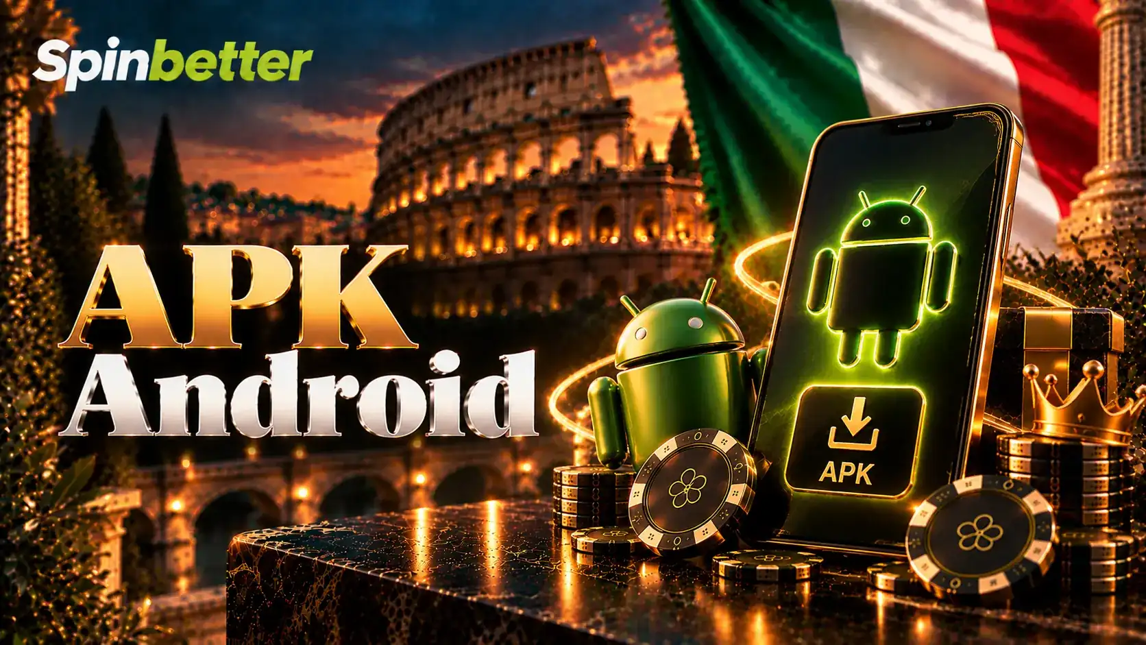 Pacchetto APK Android di SpinBetter con il logo dell’operatore